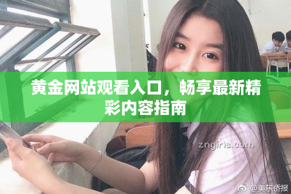 黄金网站观看入口，畅享最新精彩内容指南