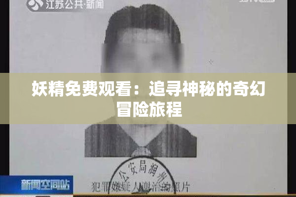 妖精免费观看：追寻神秘的奇幻冒险旅程