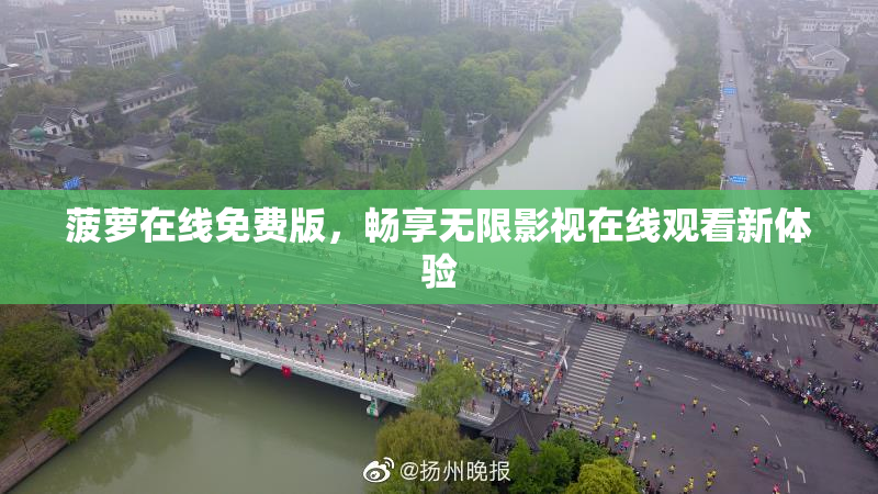 菠萝在线免费版，畅享无限影视在线观看新体验