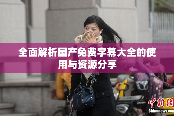 全面解析国产免费字幕大全的使用与资源分享