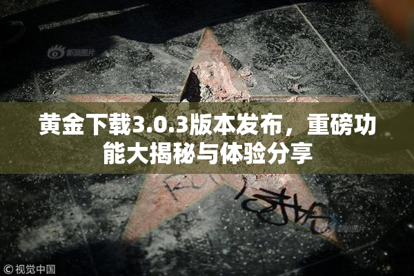 黄金下载3.0.3版本发布，重磅功能大揭秘与体验分享